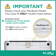 Kuzy MacBook Air 13 inch Case 2020 2019 2018 Release A2179 A1932 Soft Touch (Newest Version) Hard Shell Cover for 13 inch MacBook Air Case with Retina